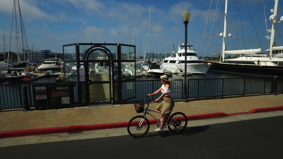 Christy on Bike