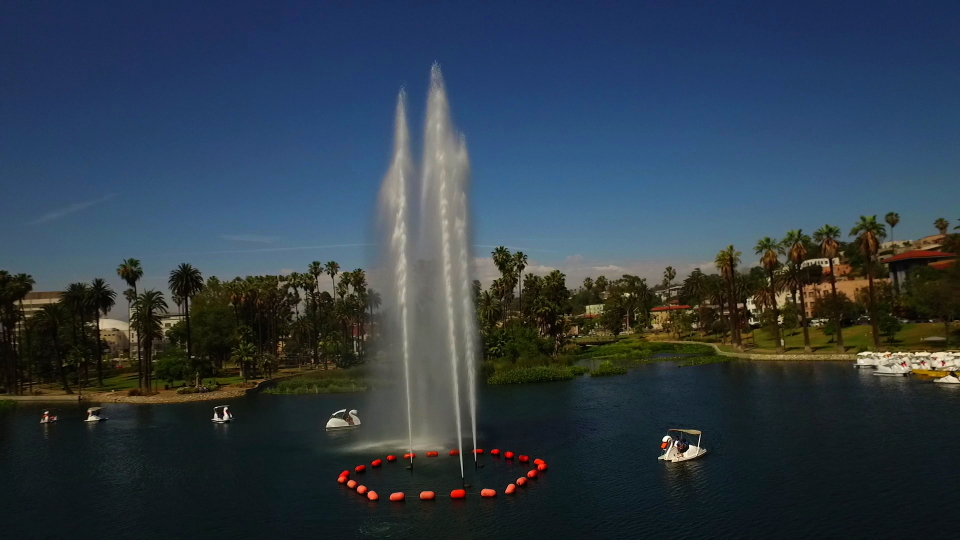 Echo Park fountain